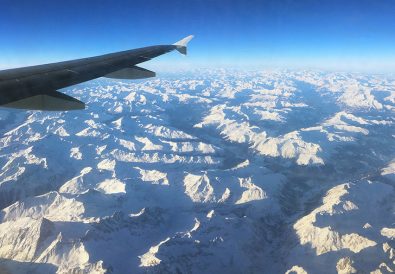 Avión de Air France sobrevolando los Alpes Suizos - PH: Daniela Coccorullo