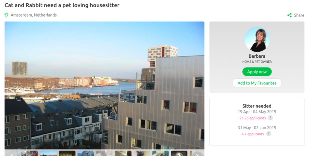 Trustedhousitters - Anuncios